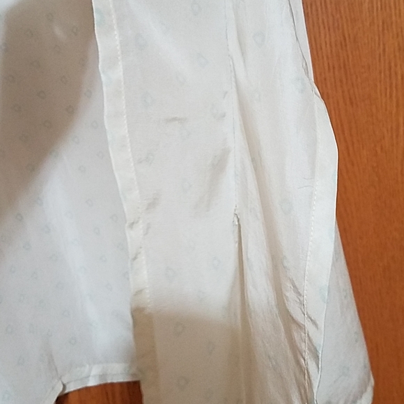 Blink silk kimono tunic cream mint .medium large - Picture 2 of 8